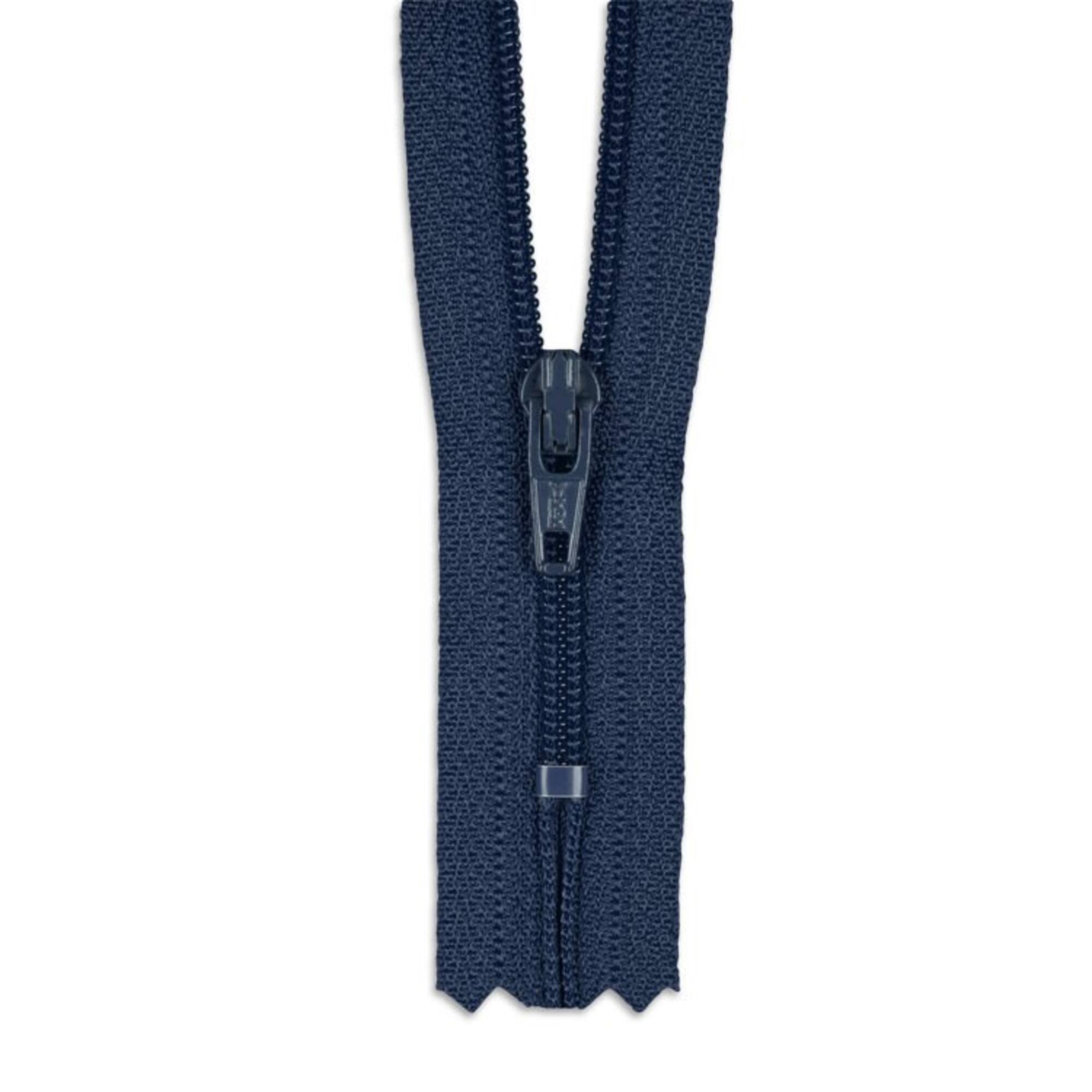 YKK 7" Crayon Blue #3 Closed End Zipper